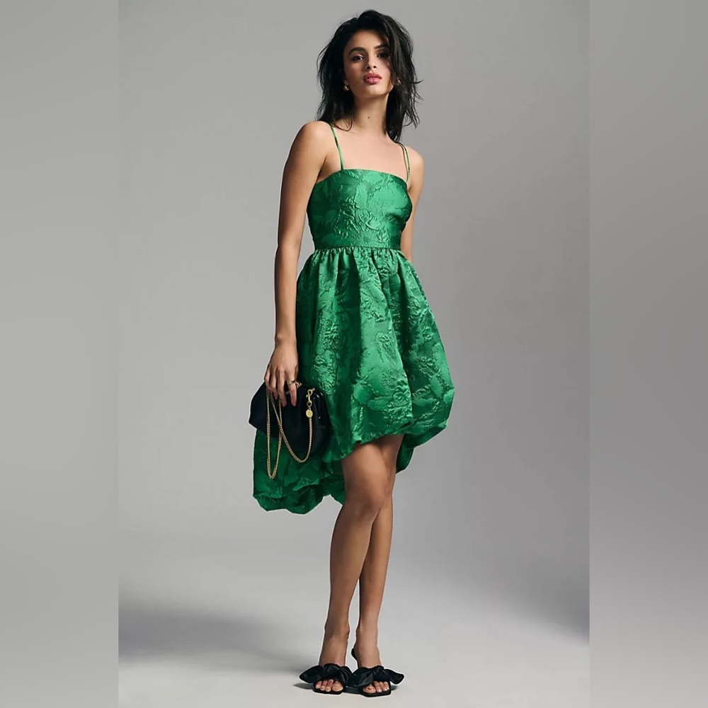 Anthropologie Jacquard Bubble Dress